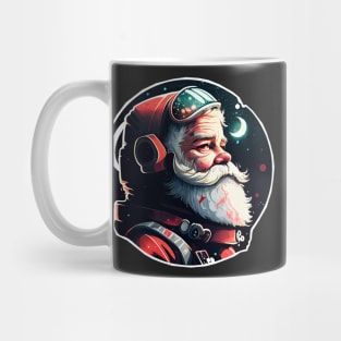Astronaut Santa Sticker Mug
